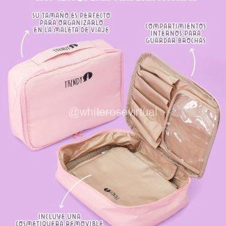 Cosmetiquera Viajera Rosada Trendy