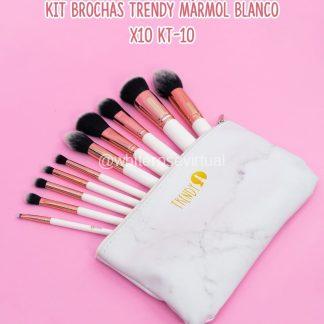 Kit Brochas Mármol Blanco X 10 Trendy