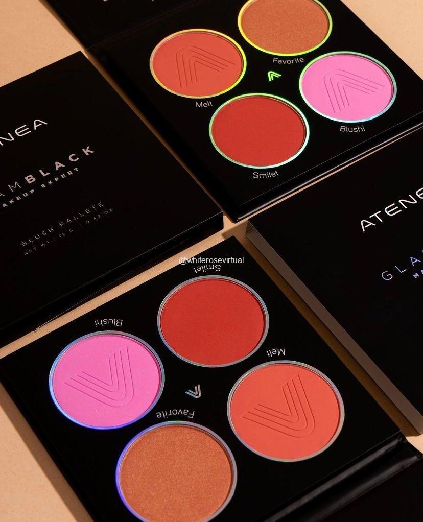 Paleta Rubores Glam black Atenea