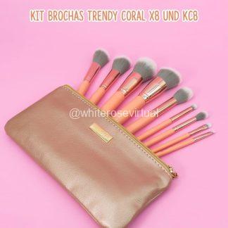 Kit Brochas Coral Trendy