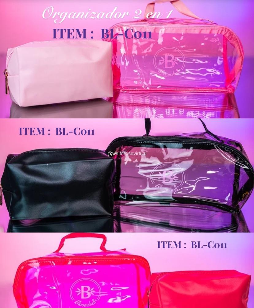 Cosmetiquera doble bloomshell