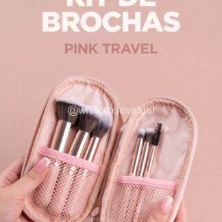 Kit Brochas Pink Travel Atenea