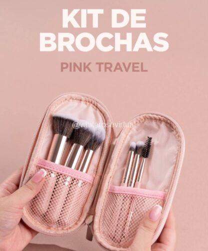 Kit Brochas Pink Travel Atenea