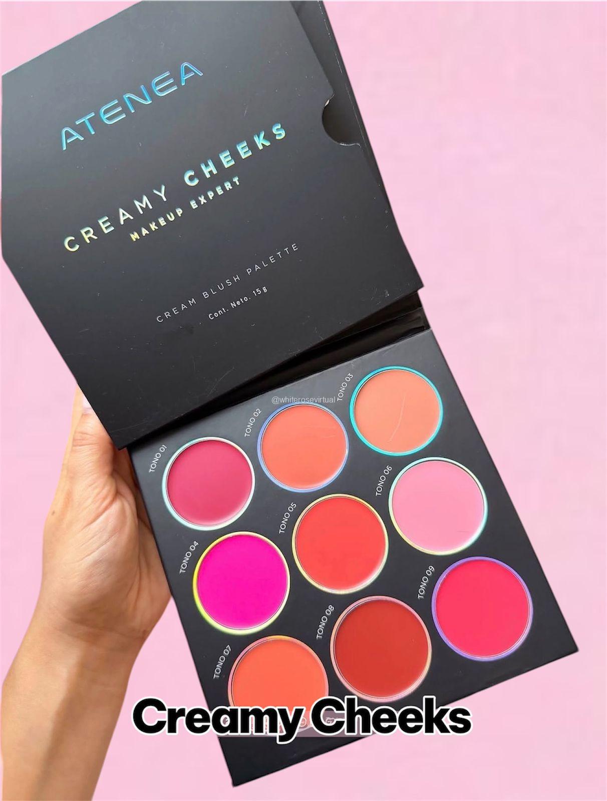 Paleta Rubores Creamy Cheeks Atenea