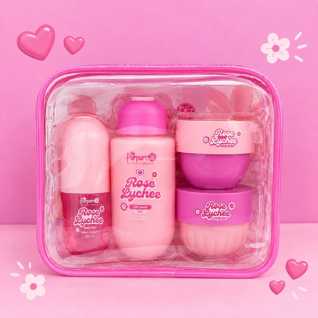 Kit Cartuchera X4 Rose Lychee Purpure